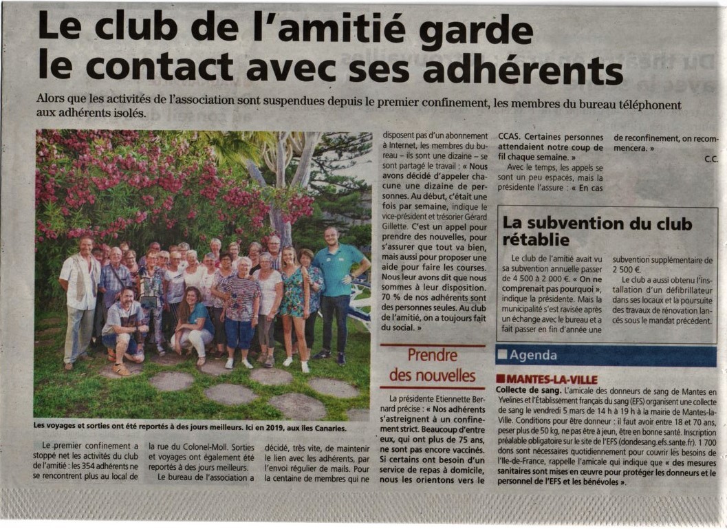 Article courrier du 03 mars 2022